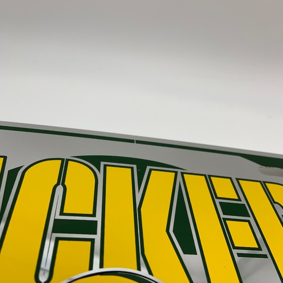 Vintage 1996 Tag Express Green Bay Packers Plastic Decorative License Plate - Picture 8 of 13